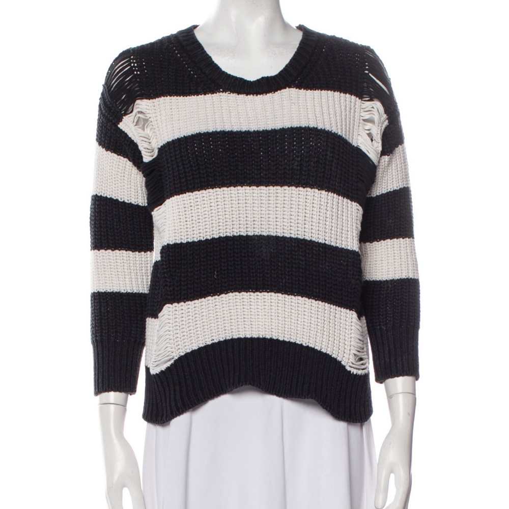 Striped Black and White Sweater